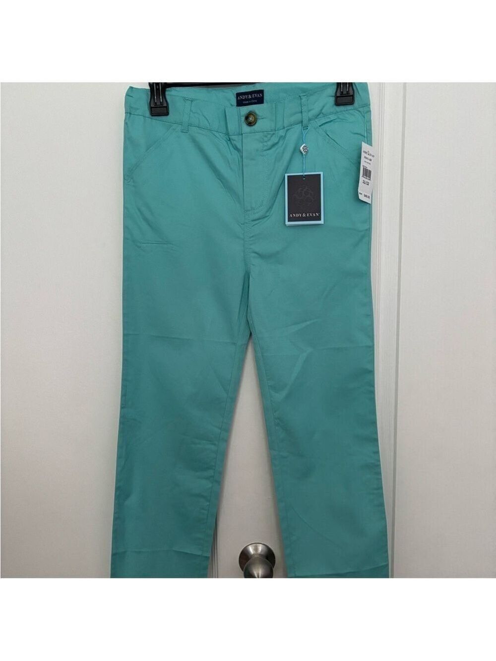 Andy & Evan Boys Mint Green Pants NWT Size 11/12 | Slim Fit Casual Dressy Style